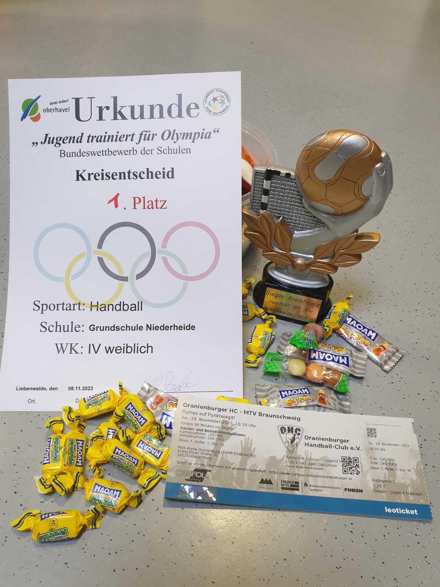 Kreisfinalsiegerin 2023 – Handball Mädchen